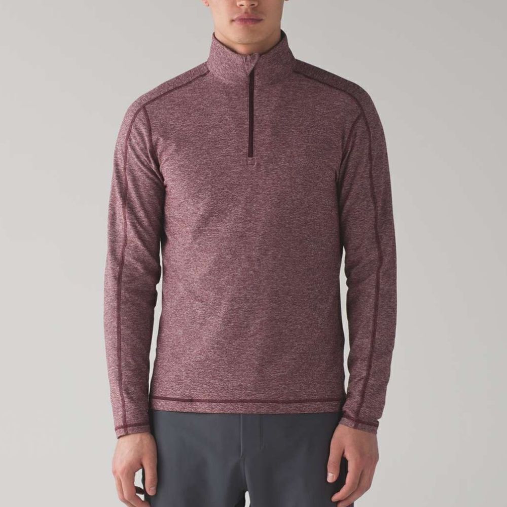 Lululemon Surge Warm 1/2 Zip Silver
Heathered Cassis